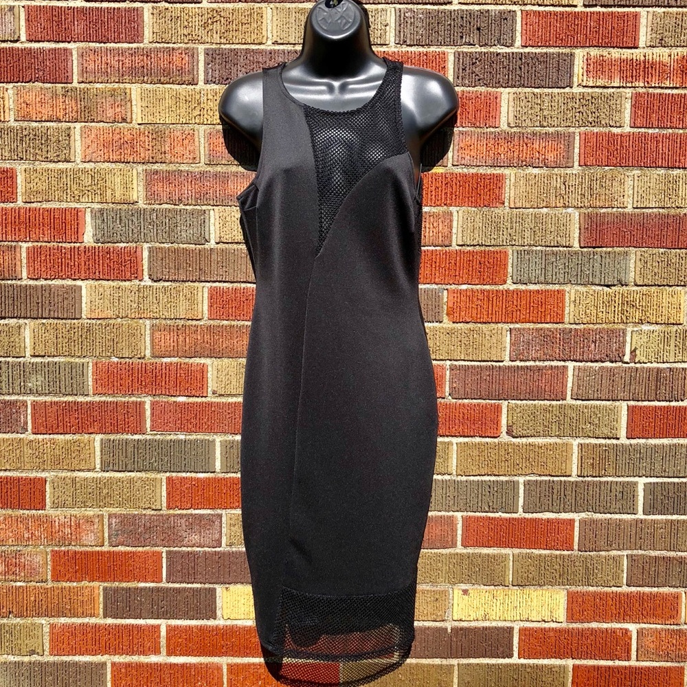 Charlotte Russe Medium black mesh panel bodycon